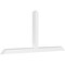 Ekena Millwork Portland Architectural Grade PVC Gable Bracket, 84"W x 38 1/2"H x 4"D x 4"F, 11/12 Pitch GBP084X39X0404POR00 - alternate 1
